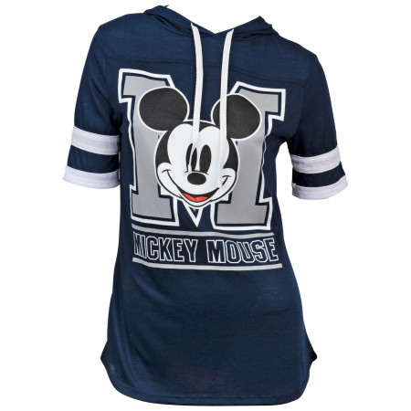 Disney Mickey Mouse House Of Mouse University Women's Hooded Football Shirt